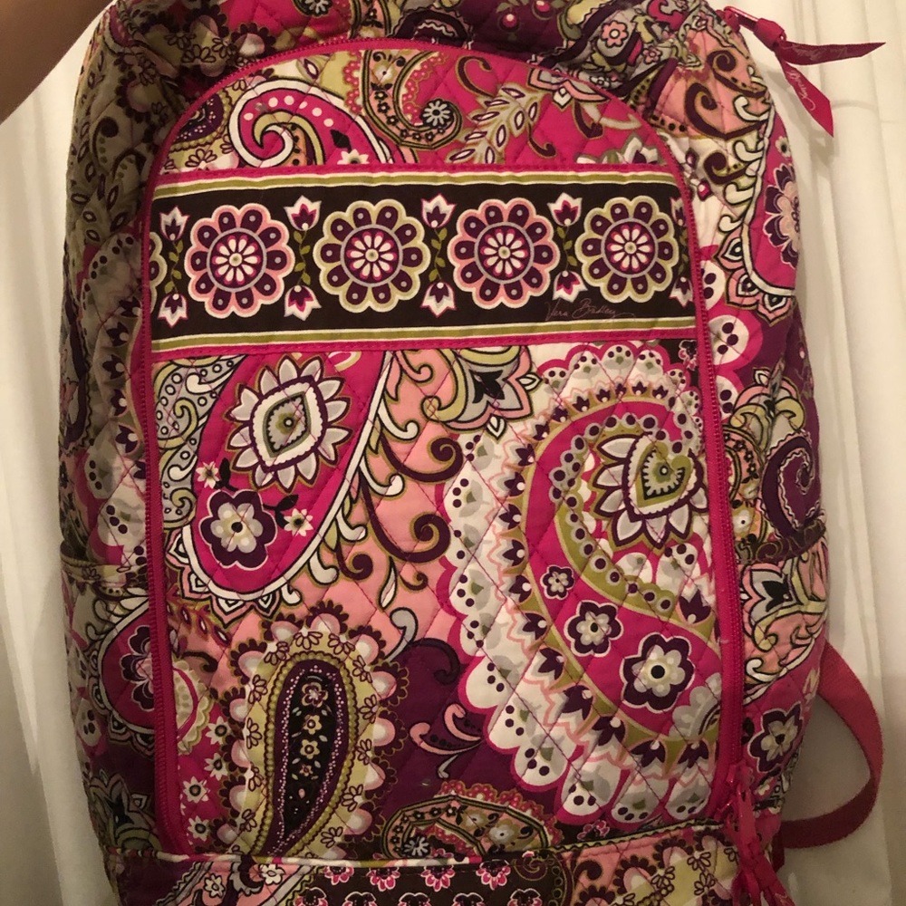 VERA BRADLEY Very Berry Paisley Laptop Backpack